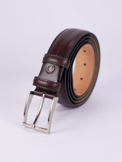 کمربند قهوه ای چرم
