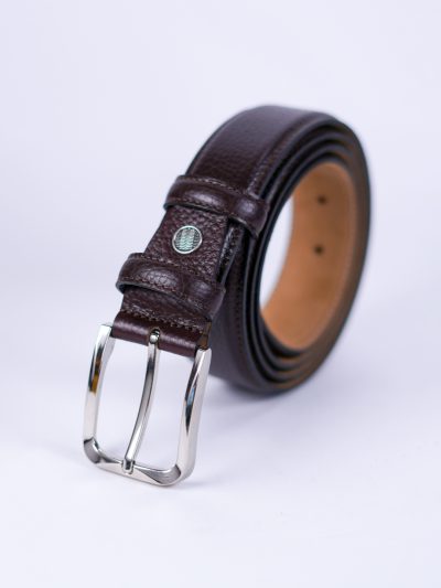 کمربند چرم قهوه ایی