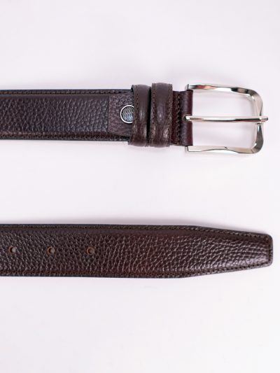 کمربند چرم قهوه ایی